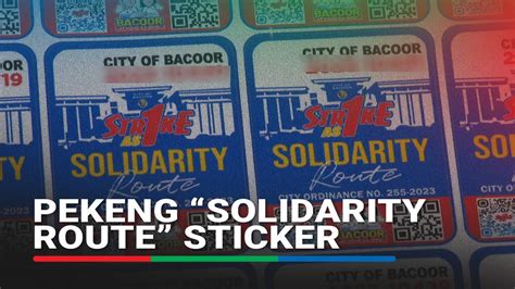 3 arestado sa pagbebenta ng pekeng Solidarity Route sticker sa .